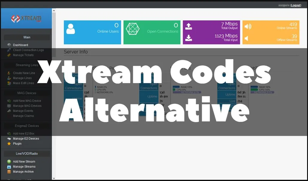 setup iptv server with xtream ui stalker, server installation and Custom Panel