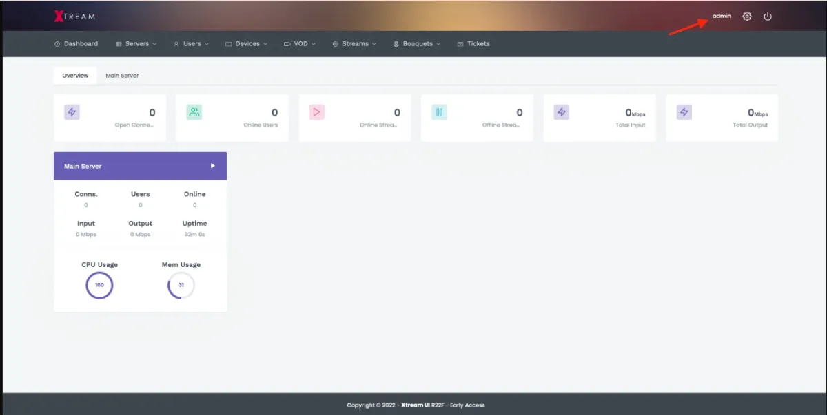 setup iptv server with xtream ui stalker, server installation and Custom Panel
