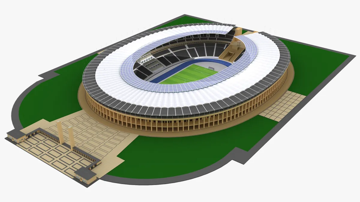 do 3d stadium modeling, 3d arena, 3d stadium animation, 3d complex sport, 3d gym