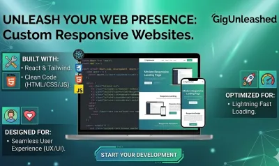 create a responsive website using HTML, CSS, javascript, react, and tailwind