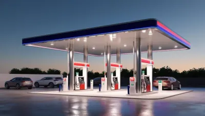 do 3d gas pump modeling, fuel stop design, realistic filling station rendering