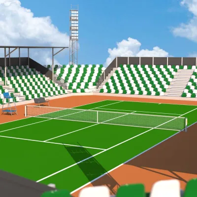 do 3d stadium modeling, 3d arena, 3d stadium animation, 3d complex sport, 3d gym