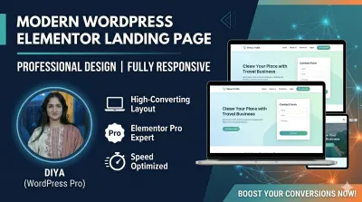 design a modern WordPress Elementor landing page or Squeeze page