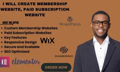 create membership website paid subscription website