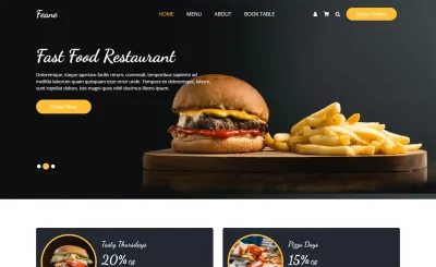 restaurant website, design food website and setup online food ordering