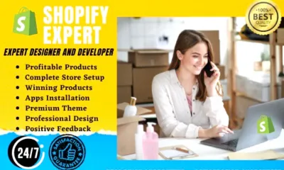 develop professional high end shopify store, shopify website on premium themes