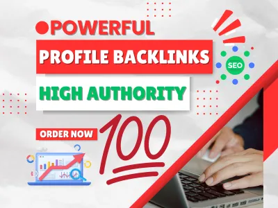 💥🔎 Create 100 SEO Do follow profile backlinks DA 90 Links High Authority 📢 📈