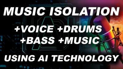 extract voice drums bass and music stems from any track