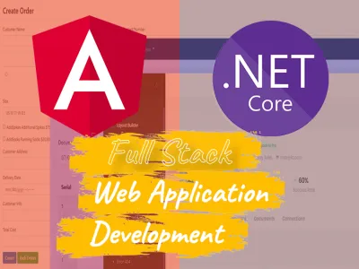 develop dot net core and angular web application