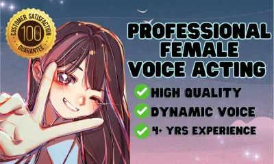 be your Professional Female Voice Actor