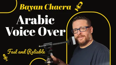I will record and mix the best Arabic voice over