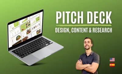 research, write, and design a premium investor pitch deck