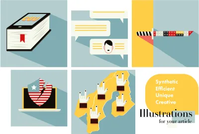 do creative editorial illustration for your article