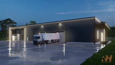 design warehouse industrial buildings walkthrough animation