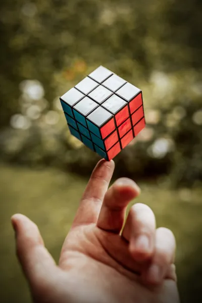 create a rubix cube game in three.js