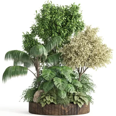 I will do 3d tree, flower and plant modeling
