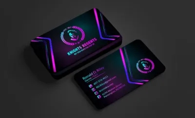 do minimalist luxury business card and logo design