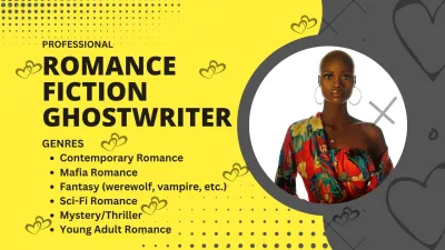 be your professional fiction romance ghostwriter