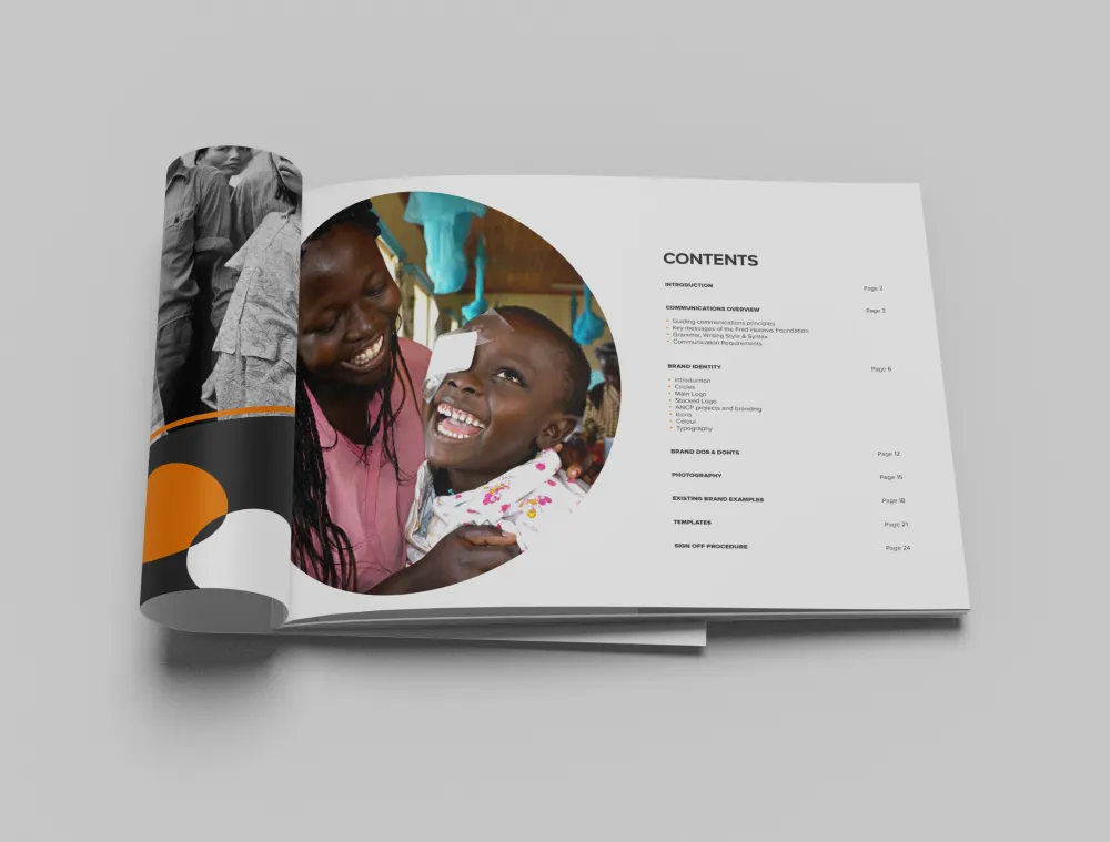 Fred Hallows Foundation brand style guide