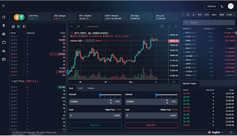 Cryptocurrency exchange platfrom