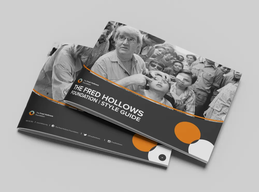 Fred Hallows Foundation brand style guide